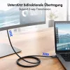 LogiLink CUA0121 USB 3.2 Gen2 Type-C kaabel, C/M – DP/M, kahesuunaline, 8K/60 Hz, metall, must, 3 m