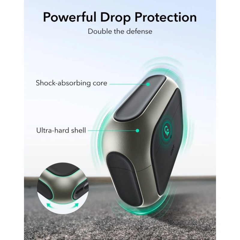 ESR Orbit HaloLock MagSafe ümbris Apple AirPods Pro 3 jaoks, titaan