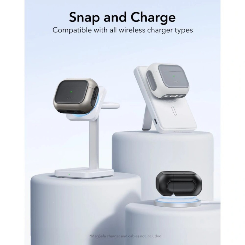 ESR Orbit HaloLock MagSafe ümbris Apple AirPods Pro 3 jaoks, titaan