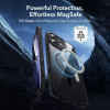 ESR Classic Hybrid MagSafe ümbris karastatud klaasiga Apple iPhone 17-le, läbipaistev/must
