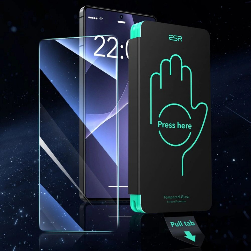 ESR karastatud klaas Samsung Galaxy S25 Ultra jaoks, läbipaistev (2 tk) (ESR891)