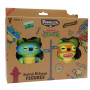 P.m.i. Kids World Fuggler S2 Swap & Style kujud - 2 pakk (Leonardo & Michelangelo)