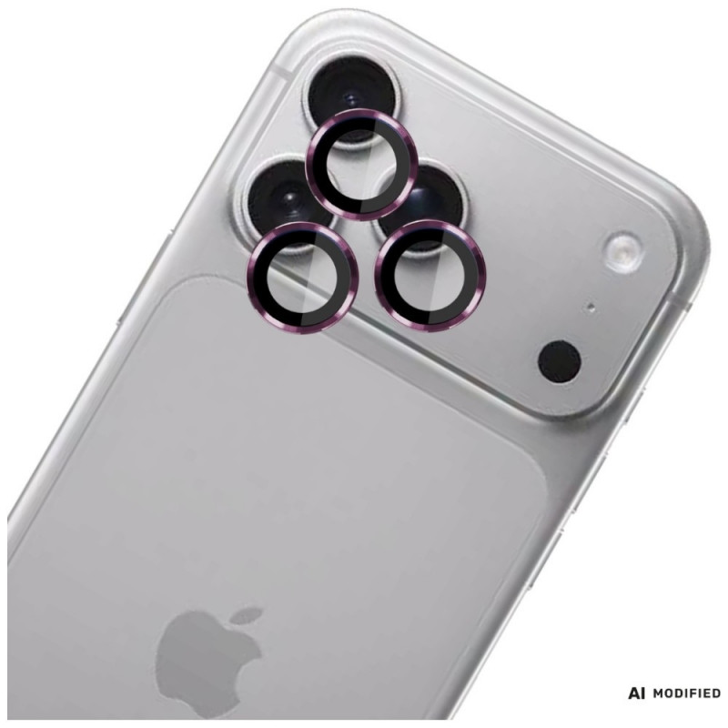 3MK Lens Protection Pro Apple iPhone 18 Pro / 18 Pro Max kaamera objektiivi kaitse, karastatud klaas, Burgundy