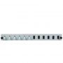 EFB Elektronik SB-FP-6SC-S-OM4 rack-mount valguskaabli esipaneel, 1U, hall, metall, 432 mm