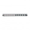 EFB Elektronik SB-FP-6SC-S-OM4 rack-mount valguskaabli esipaneel, 1U, hall, metall, 432 mm
