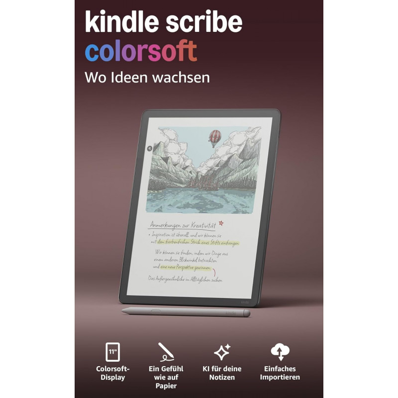 Kindle Scribe Colorsoft e-luger, 64 GB, grafiit