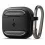 Spigen vastupidav kaitseümbris Apple AirPods 4 jaoks, mattmust