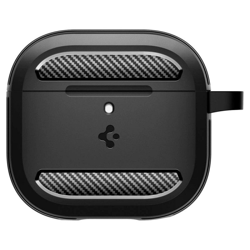 Spigen vastupidav kaitseümbris Apple AirPods 4 jaoks, mattmust