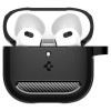 Spigen vastupidav kaitseümbris Apple AirPods 4 jaoks, mattmust