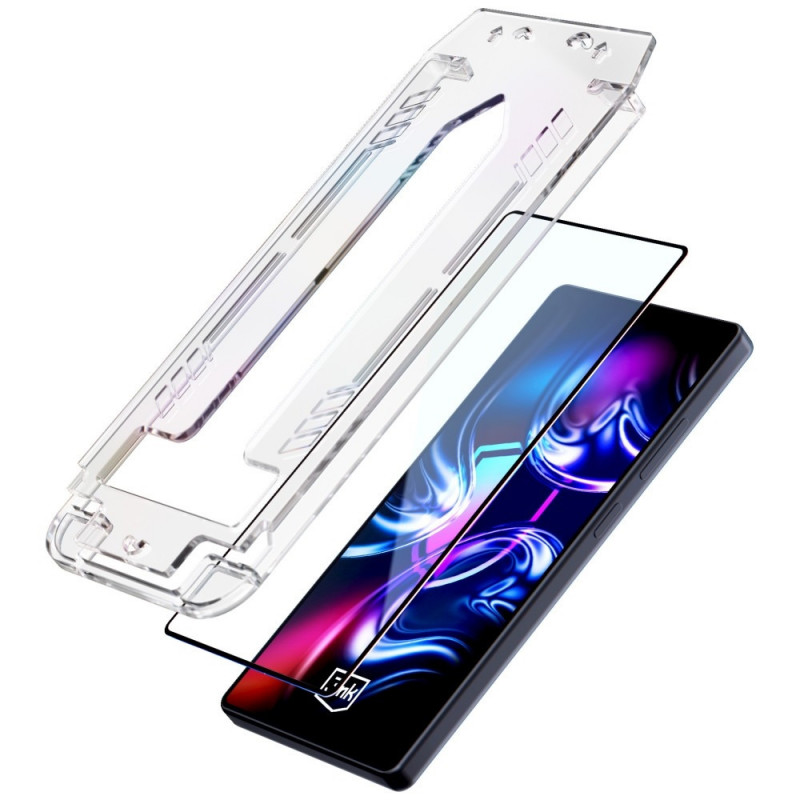 3MK HardGlass Max karastatud klaas paigaldusraamiga Samsung Galaxy S26 Ultra jaoks, must