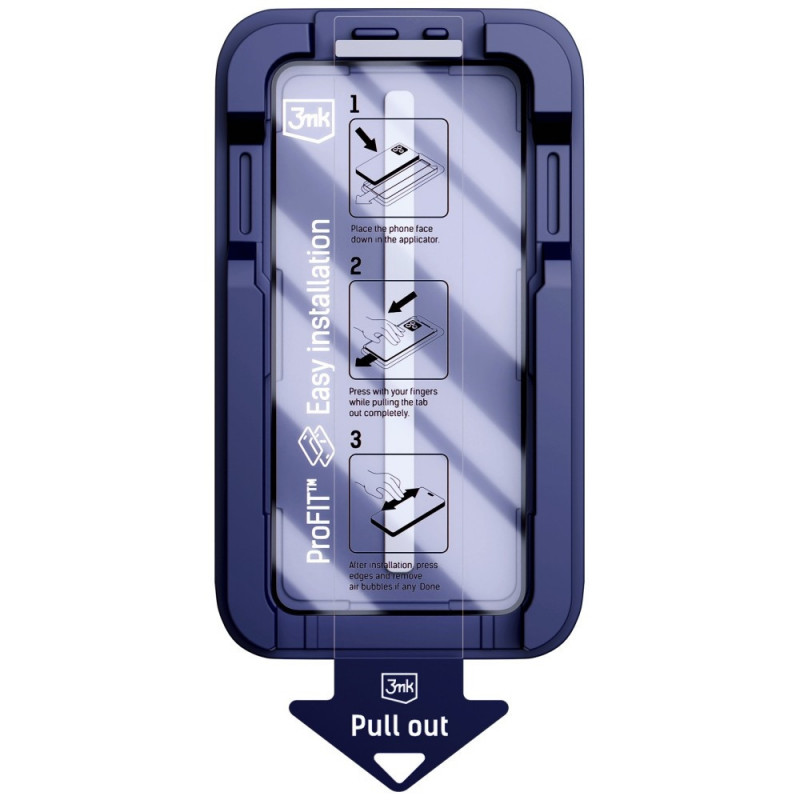 3MK HardGlass Max karastatud klaas paigaldusraamiga Apple iPhone 13 / 13 Pro / 14 / 16e / 17e jaoks, must
