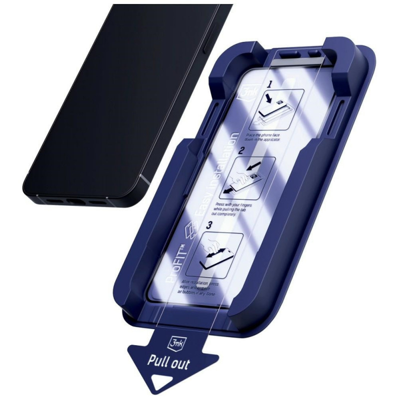 3MK HardGlass Max karastatud klaas koos paigaldusraamiga Samsung Galaxy S24+ / S25+ jaoks, must