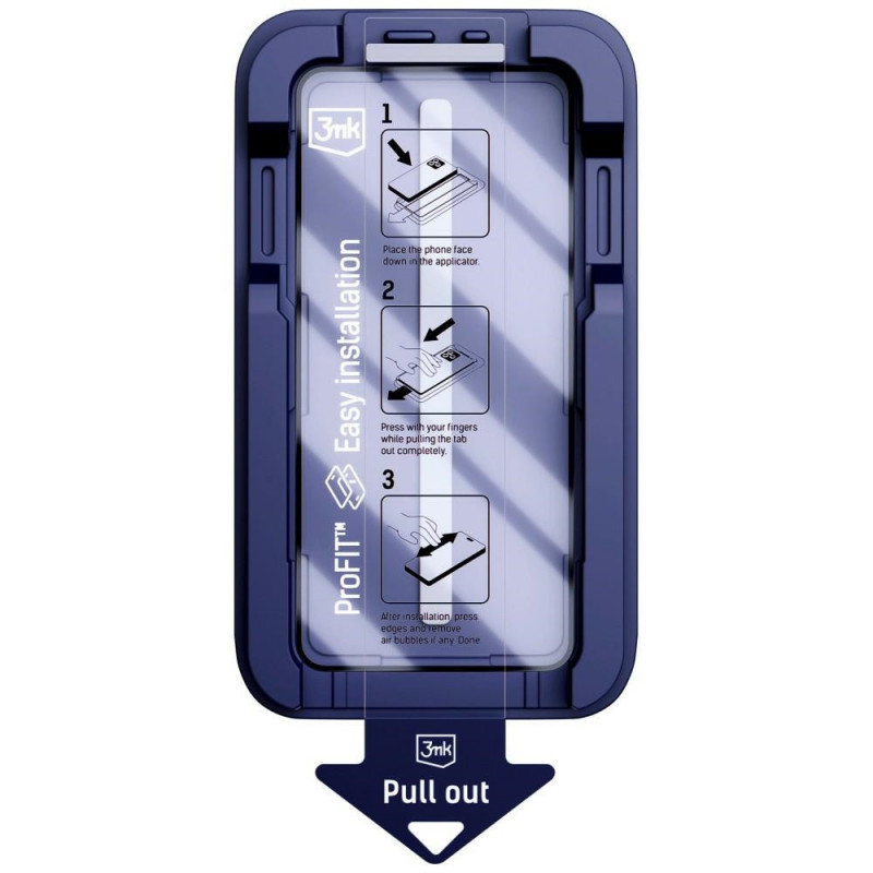 3MK HardGlass Max karastatud klaas aplikatsiooniga Apple iPhone 16 Pro / 17 jaoks, must