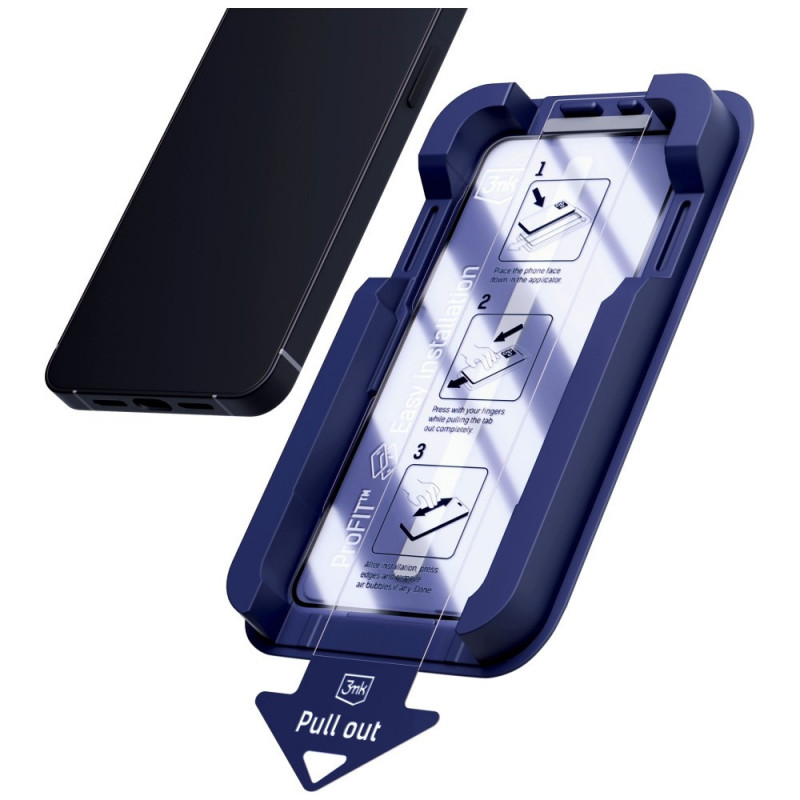 3MK HardGlass Max karastatud klaas paigaldusraamiga Google Pixel 10A-le, must