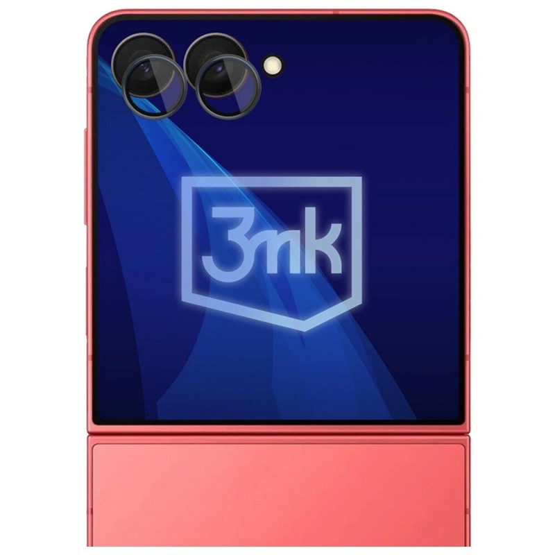 3MK Lens Protection Pro kaamera objektiivi kaitseklaas Samsung Galaxy Z Flip7 jaoks, must