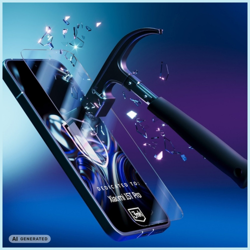 3MK FlexibleGlass hübriidklaas Xiaomi 15T Pro 5G jaoks