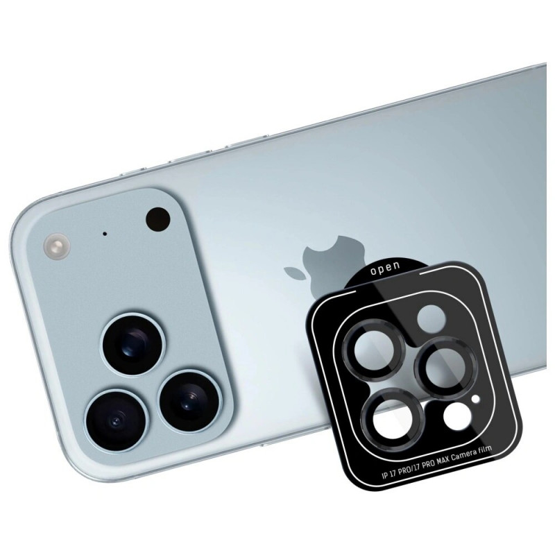 3MK Lens Protection Pro kaamera objektiivi kaitseklaas Apple iPhone 17 Pro / 17 Pro Max jaoks, must