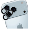 3MK Lens Protection Pro kaamera objektiivi kaitseklaas Apple iPhone 17 Pro / 17 Pro Max jaoks, must
