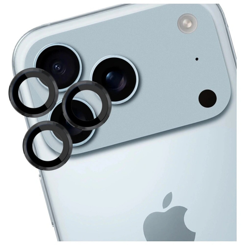 3MK Lens Protection Pro kaamera objektiivi kaitseklaas Apple iPhone 17 Pro / 17 Pro Max jaoks, must