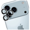 3MK Lens Protection Pro kaamera objektiivi kaitseklaas Apple iPhone 17 Pro / 17 Pro Max jaoks, hõbedane
