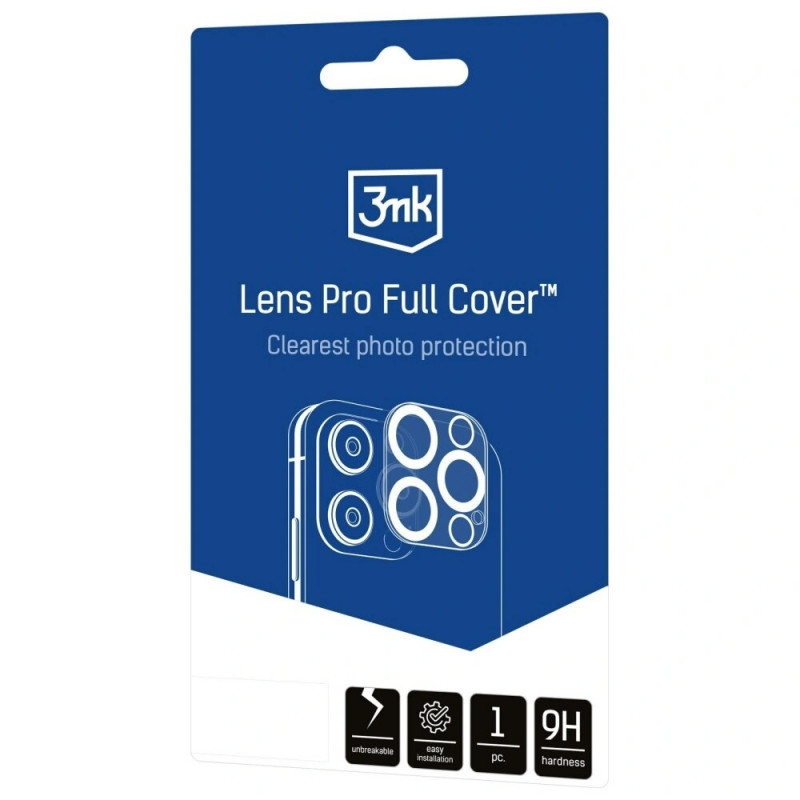 3MK Lens Pro Full Cover karastatud kaamera objektiivi kaitseklaas Apple iPhone Air jaoks
