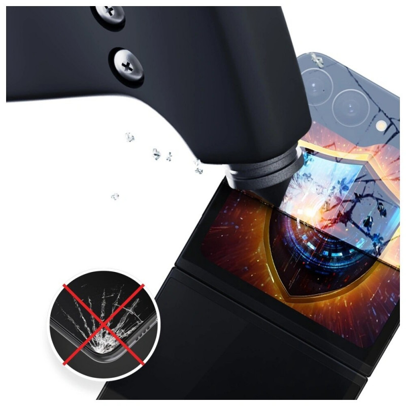 3MK Silky Matt Privacy matt privaatsusfiltri ekraanikaitsekile Samsung Galaxy Z Flip6 / Z Flip7 FE jaoks