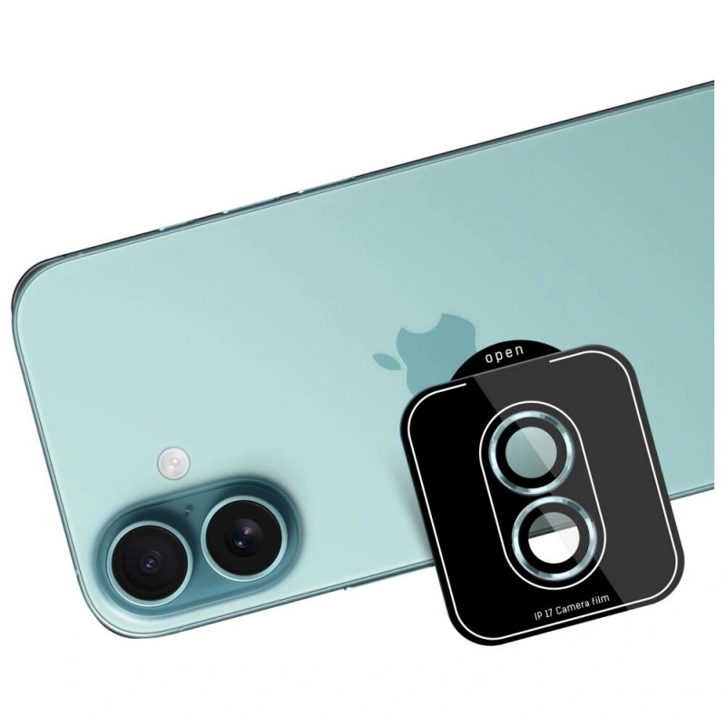 3MK Lens Protection Pro karastatud klaasist kaamerakaitse Apple iPhone 17 jaoks, roheline