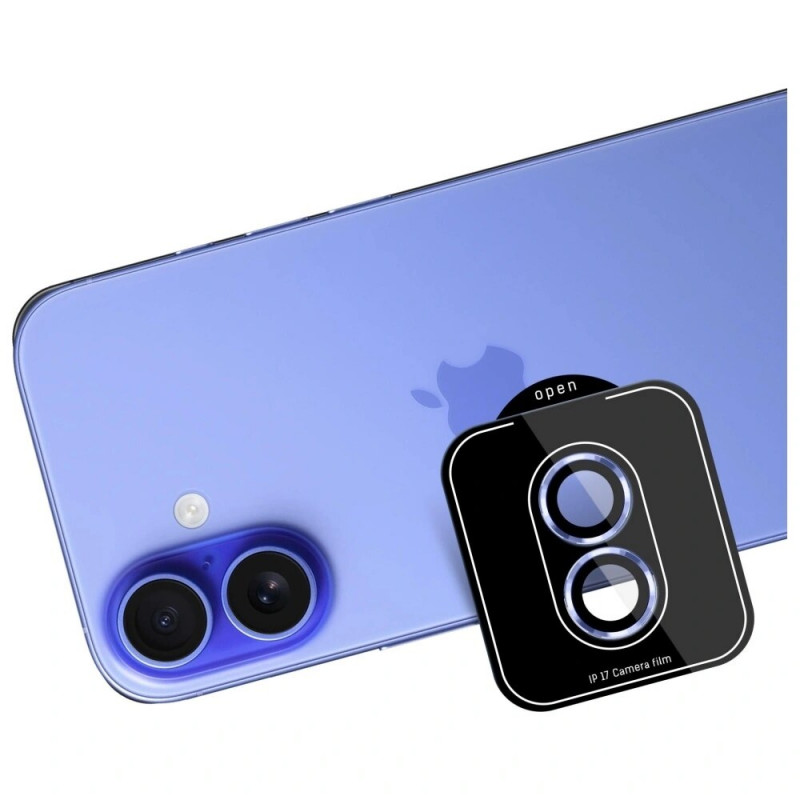 3MK Lens Protection Pro karastatud klaasist kaamerakaitse Apple iPhone 17 jaoks, sinine