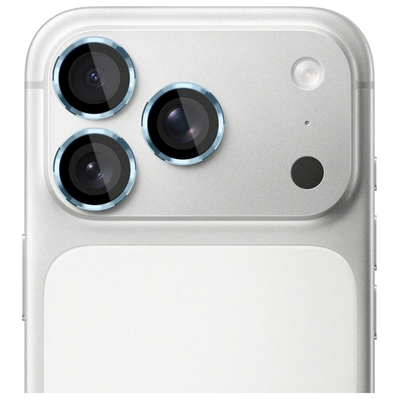 3MK Lens Protection Pro kaameraklaasi karastatud kaitseklaas Apple iPhone 17 Pro / 17 Pro Max jaoks, helesinine