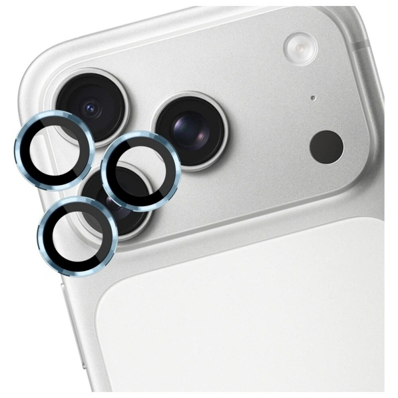 3MK Lens Protection Pro kaameraklaasi karastatud kaitseklaas Apple iPhone 17 Pro / 17 Pro Max jaoks, helesinine