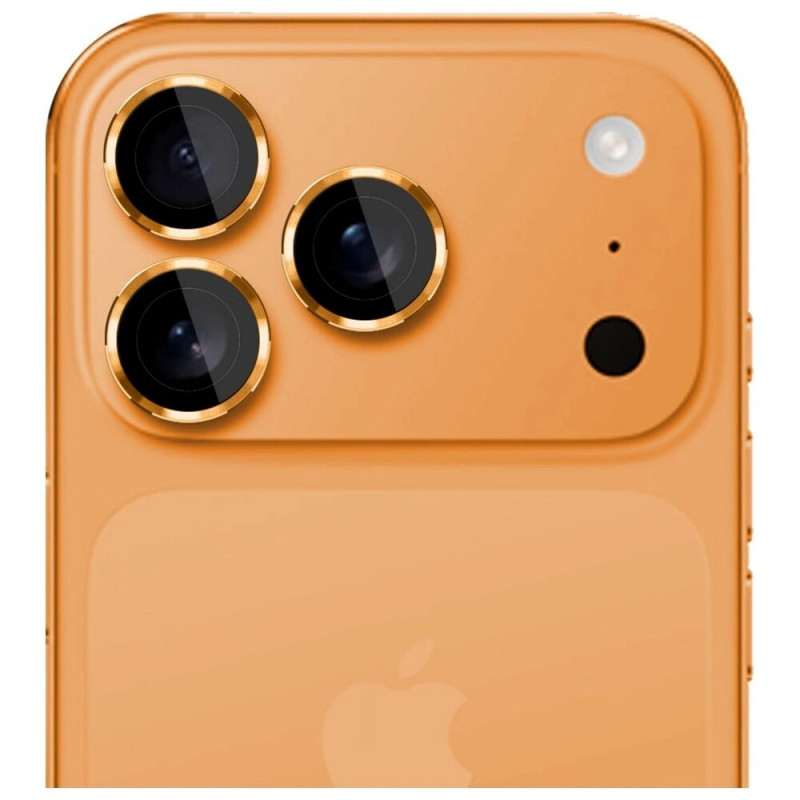 3MK Lens Protection Pro kaameraklaasi karastatud kaitseklaas Apple iPhone 17 Pro / 17 Pro Max, oranž