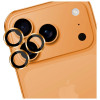 3MK Lens Protection Pro kaameraklaasi karastatud kaitseklaas Apple iPhone 17 Pro / 17 Pro Max, oranž