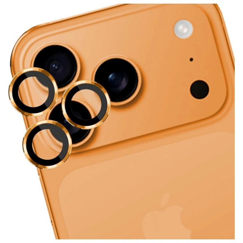 3MK Lens Protection Pro kaameraklaasi karastatud kaitseklaas Apple iPhone 17 Pro / 17 Pro Max, oranž