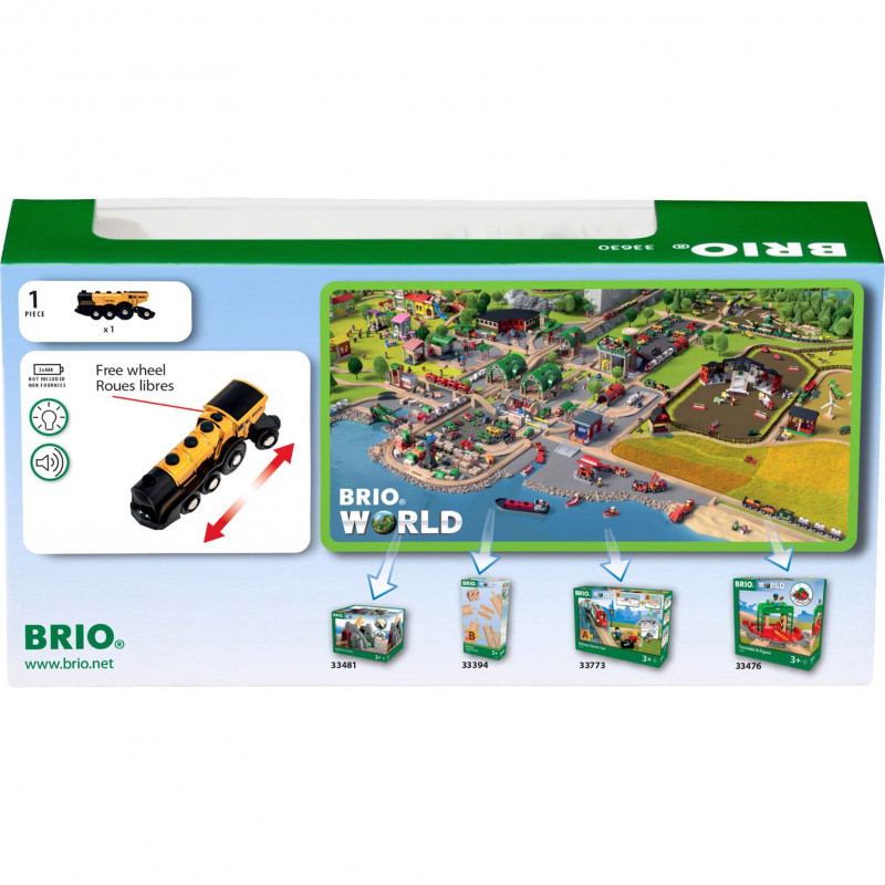 BRIO World Golden patareitoitega vedur valguse ja heliga (33630)
