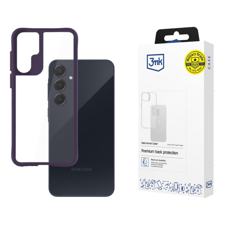 3MK Satin Armor Case+ Samsung Galaxy A55 5G, lilla