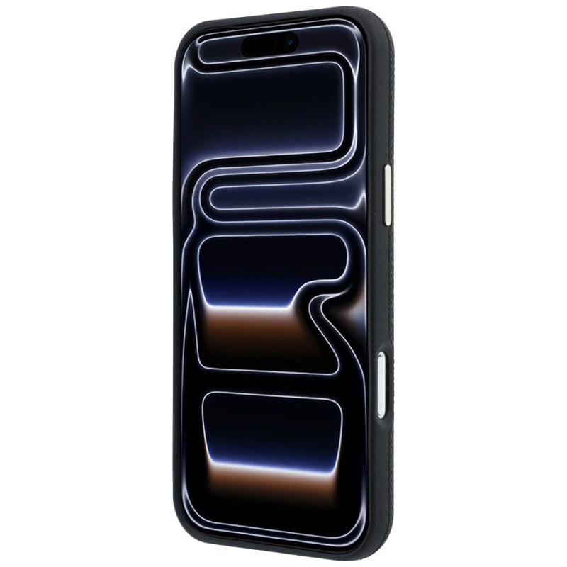 Guess GUE005537-0 Grained Round Strass Logo MagSafe ümbris Apple iPhone 18 Pro Max / 17 Pro Max jaoks, must