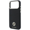 Guess GUE005537-0 Grained Round Strass Logo MagSafe ümbris Apple iPhone 18 Pro Max / 17 Pro Max jaoks, must
