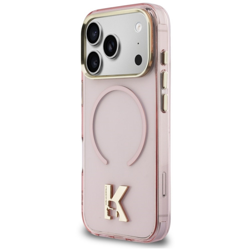 Karl Lagerfeld IML K Head ümbris KF003412 Apple iPhone 18 Pro Max / 17 Pro Max jaoks, roosa