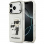 Karl Lagerfeld IML NFT Glitter Karl&Choupette ümbris KF003400, mõeldud Apple iPhone 18 Pro Max / 17 Pro Max, läbipaistev