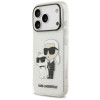 Karl Lagerfeld IML NFT Glitter Karl&Choupette ümbris KF003400, mõeldud Apple iPhone 18 Pro Max / 17 Pro Max, läbipaistev