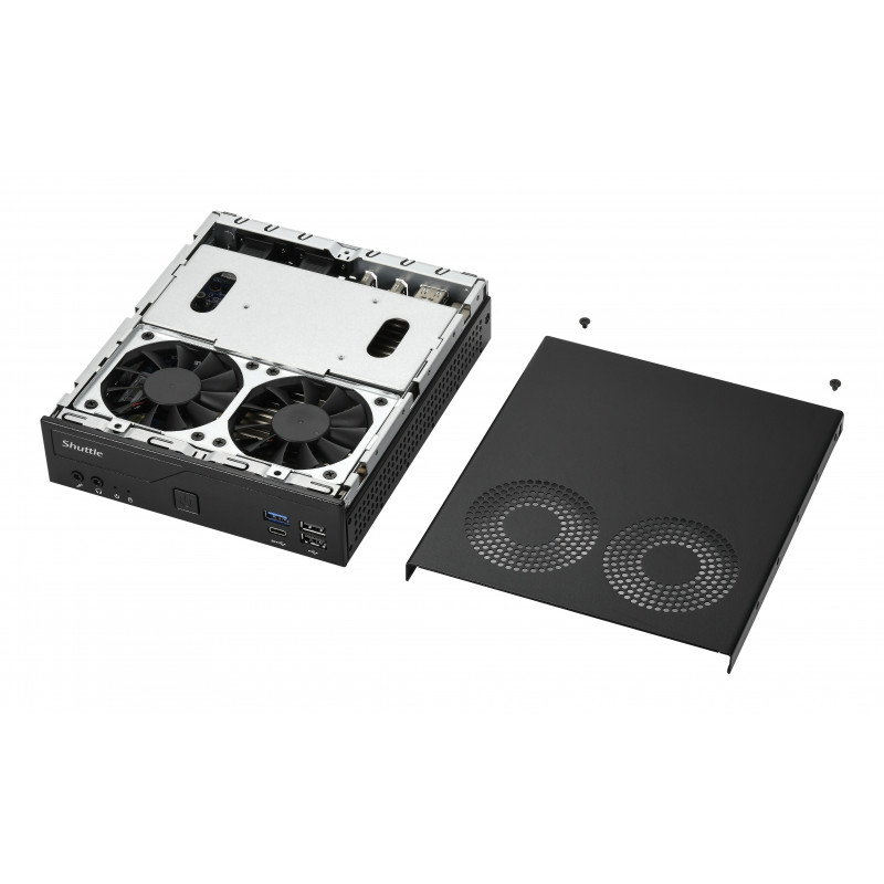 Shuttle DH610V2 XPC Slim Barebone minikompuuter, LGA1700, 8 GB DDR5 RAM, must