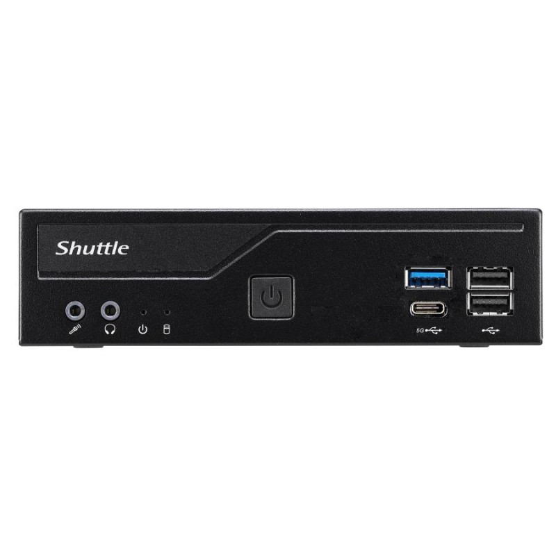 Shuttle DH610V2 XPC Slim Barebone minikompuuter, LGA1700, 8 GB DDR5 RAM, must