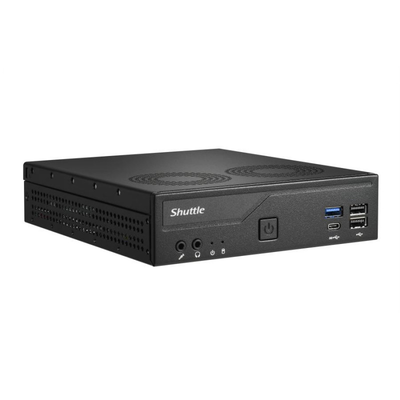 Shuttle DH610V2 XPC Slim Barebone minikompuuter, LGA1700, 8 GB DDR5 RAM, must