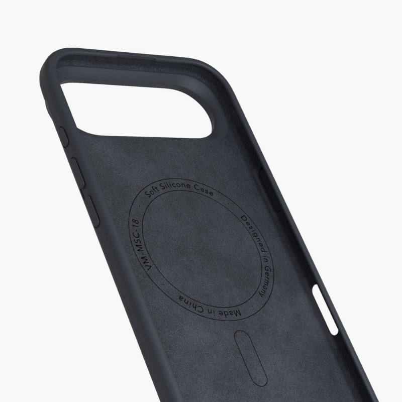Vonmählen pehme silikoonümbris Apple iPhone 17 Air jaoks, tumesinine (MSC00098)