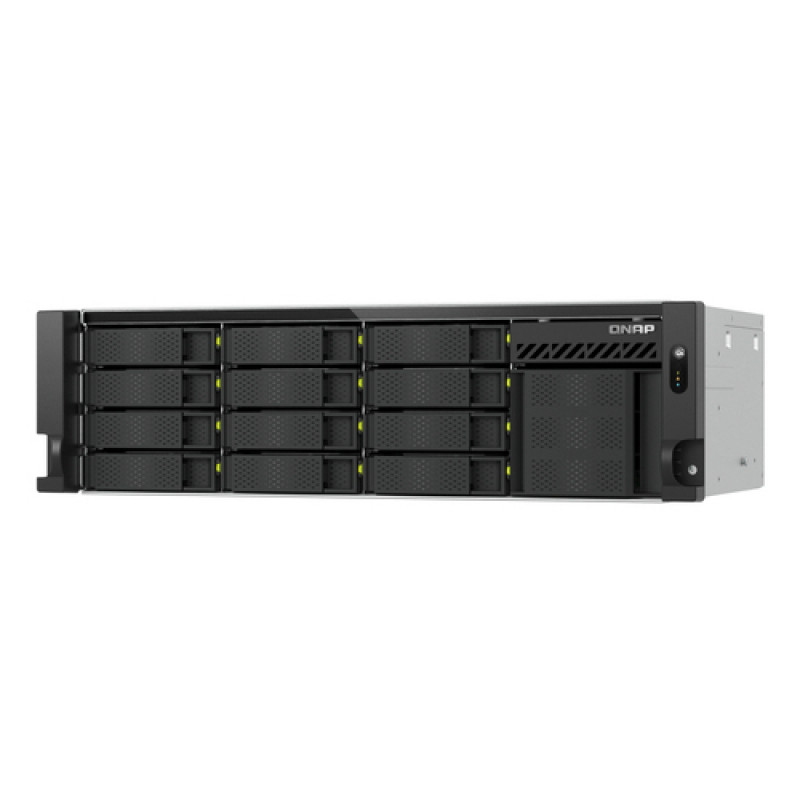 QNAP TS-h1655XeU-RP-8G 16 sahtliga madala sügavusega rack-NAS, 8 GB RAM, 2x 10GbE, kordustoiteplokk