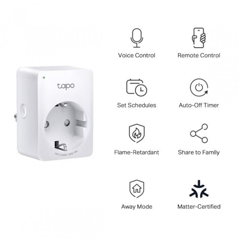 TP-Link Tapo P100M mini nutikas Wi-Fi pistik (EU)