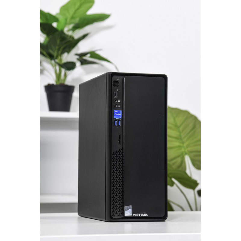 Actina Prime i3-12100 Mini Tower lauaarvuti, Intel Core i3-12100, 8 GB DDR4 RAM, 512 GB SSD, Windows 11 Home, must
