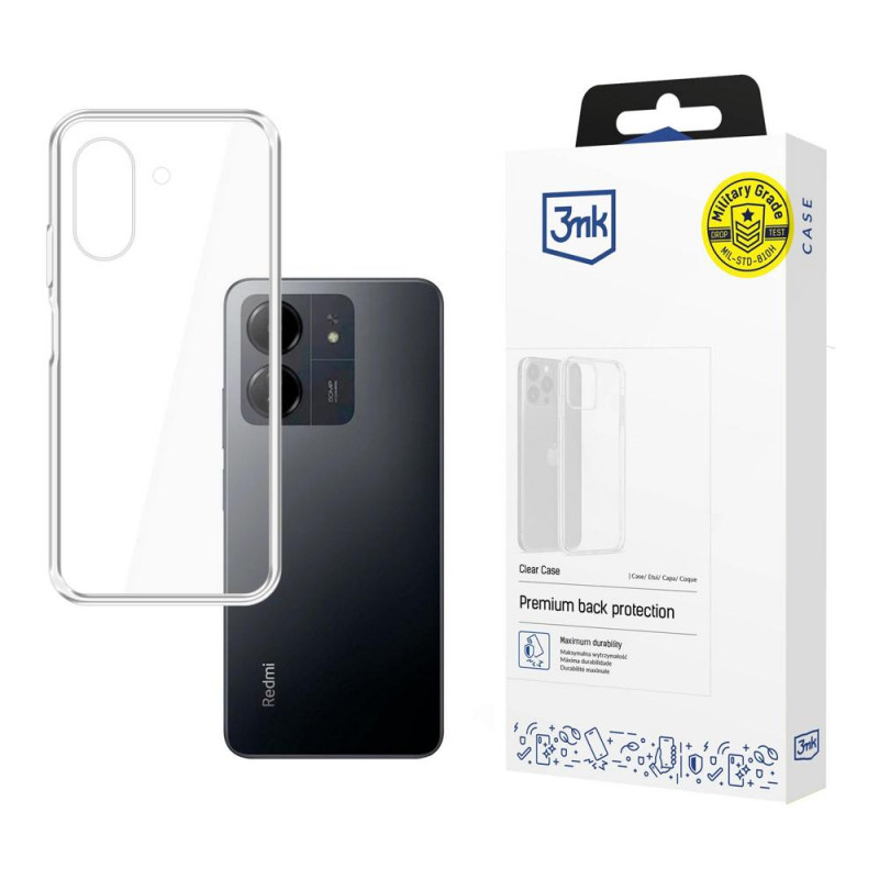 3MK Clear Case Redmi 13C / POCO C65 ümbris, läbipaistev