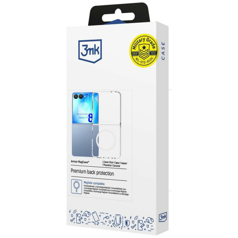 3MK Armor MagCase Samsung Galaxy Z Flip8, läbipaistev