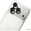 3MK Lens Protection Pro Apple iPhone 18 Pro / 18 Pro Max kaamera objektiivi kaitse, karastatud klaas, must